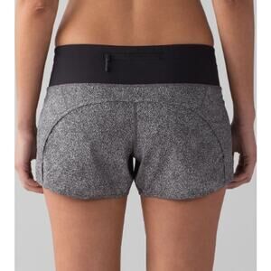 Lululemon Run Times Short (4-way Stretch‎ 4") SZ 10 Spray Black